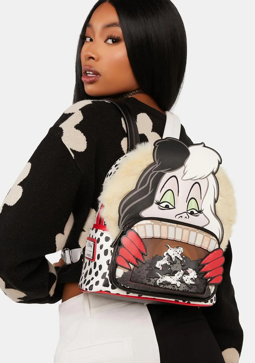 101 Dalmatians Cruella De Villains Scene Mini Backpack-