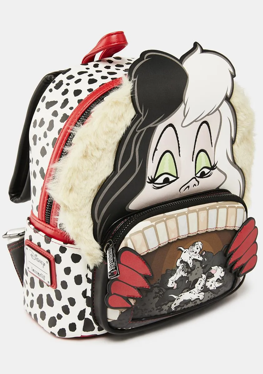 101 Dalmatians Cruella De Villains Scene Mini Backpack-