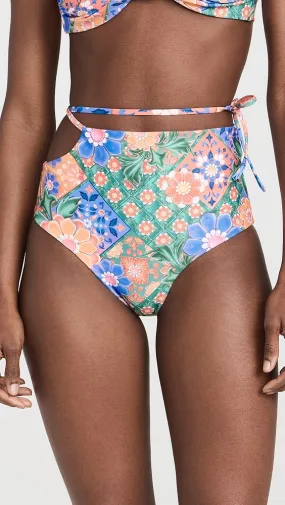 Agua Bendita   Glenda Tile Bikini Bottoms 