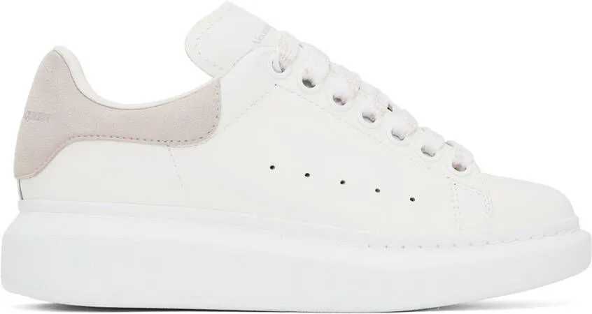 Alexander McQueen White & Pink Oversized Sneakers