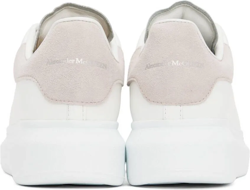 Alexander McQueen White & Pink Oversized Sneakers