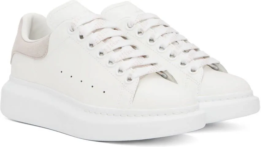 Alexander McQueen White & Pink Oversized Sneakers