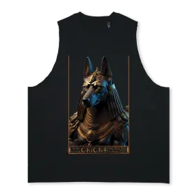 ANUBIS  Deep Black Oversized Vest.