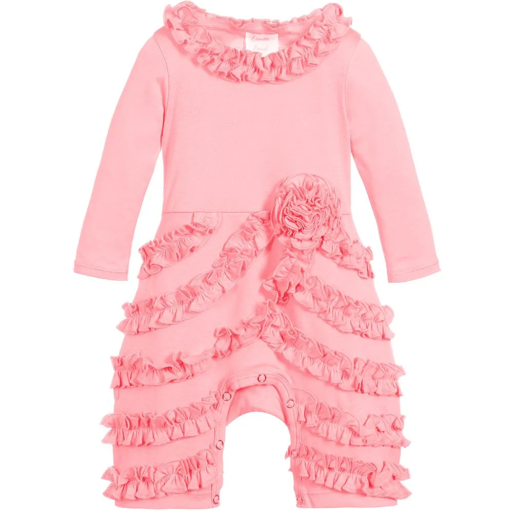 Baby Pink Pima Cotton Romper