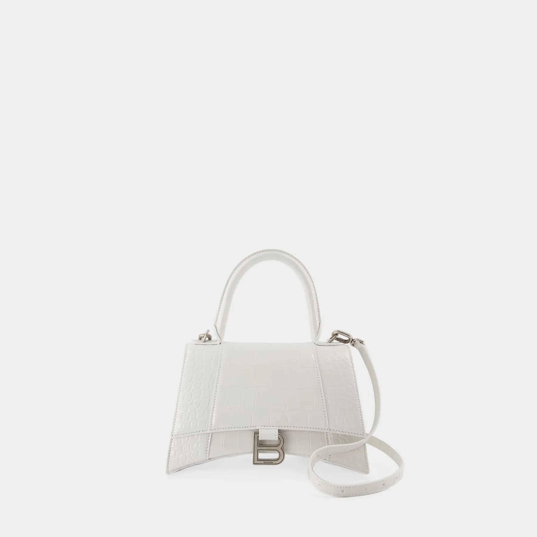 Balenciaga  Hourglass S Bag - Balenciaga - White - Leather