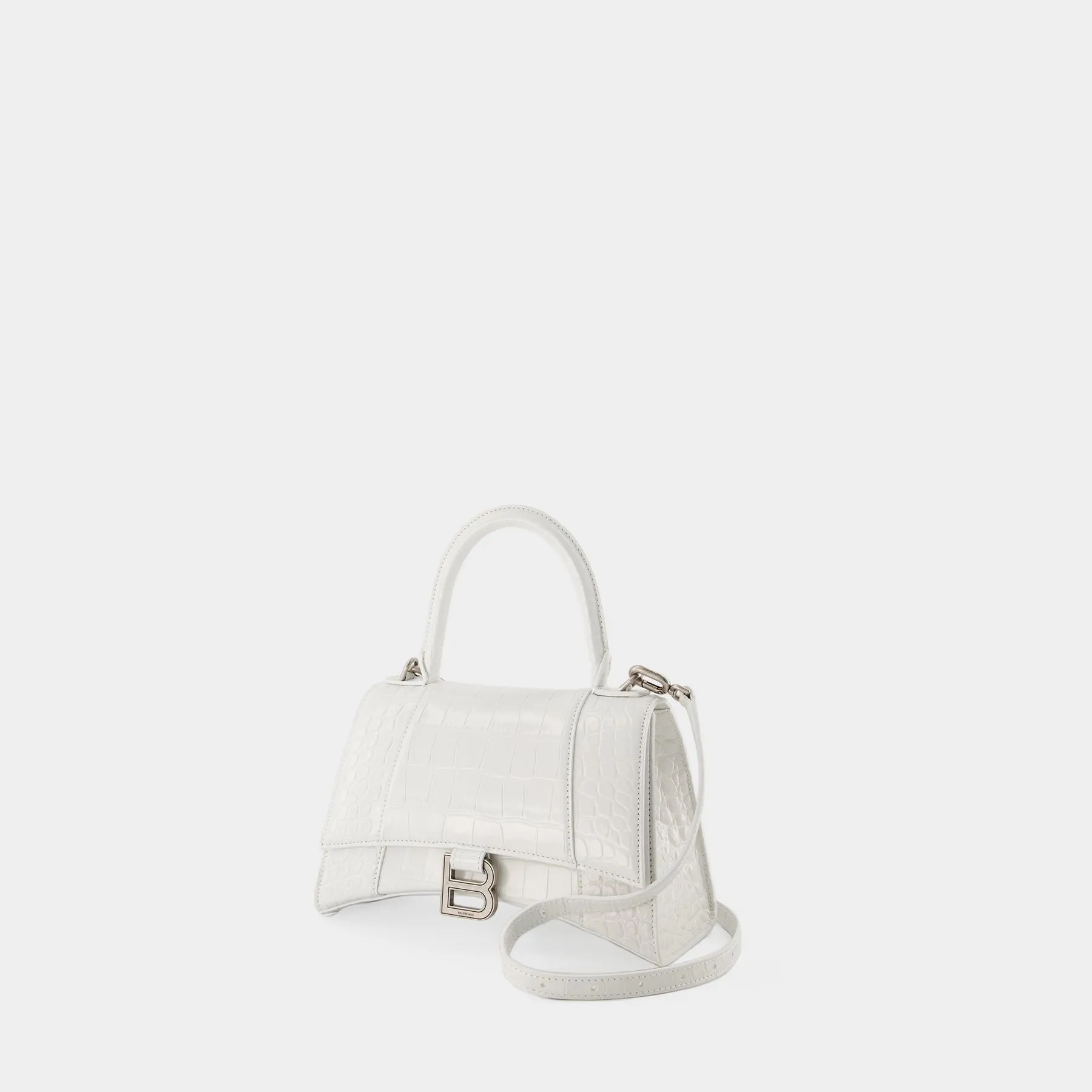 Balenciaga  Hourglass S Bag - Balenciaga - White - Leather