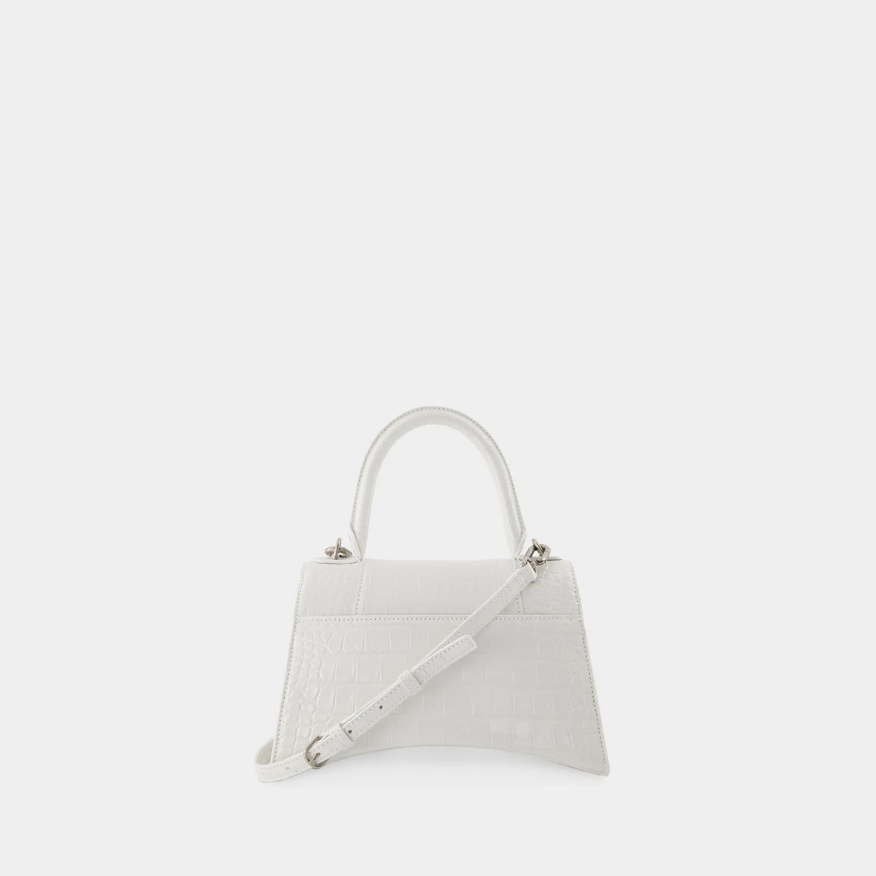 Balenciaga  Hourglass S Bag - Balenciaga - White - Leather