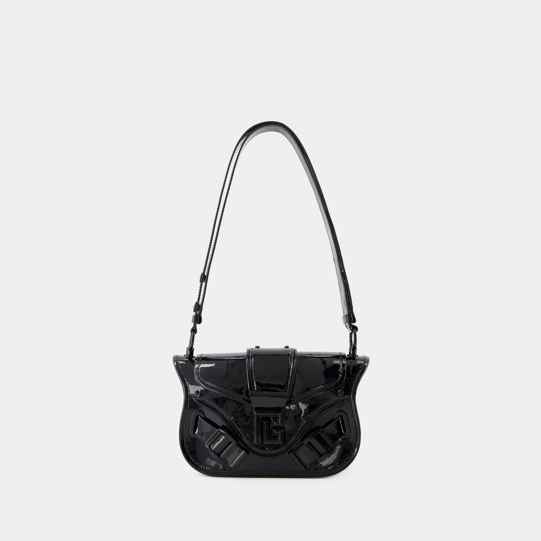 Balmain  Blaze Shoulder Bag - Balmain - Leather - Black