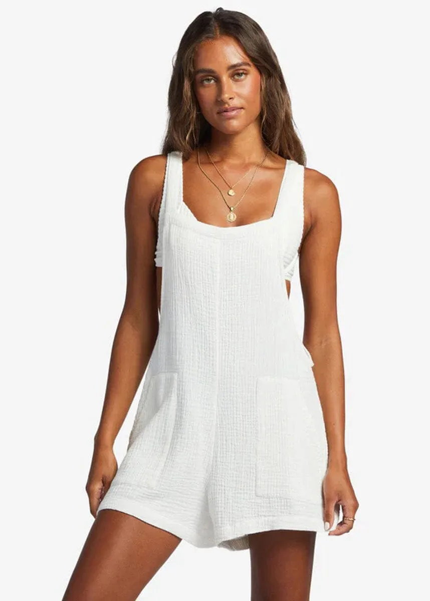 Beach Crush Romper - Salt Crystal