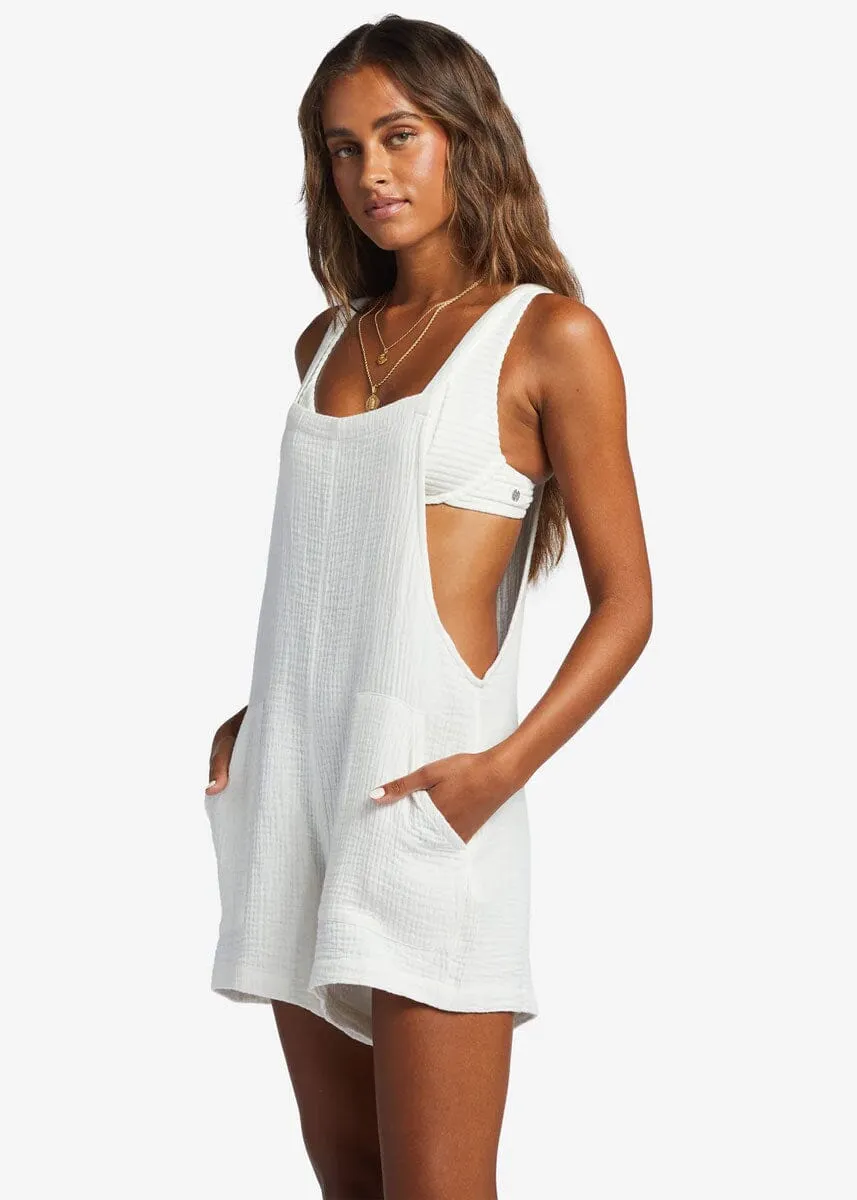 Beach Crush Romper - Salt Crystal