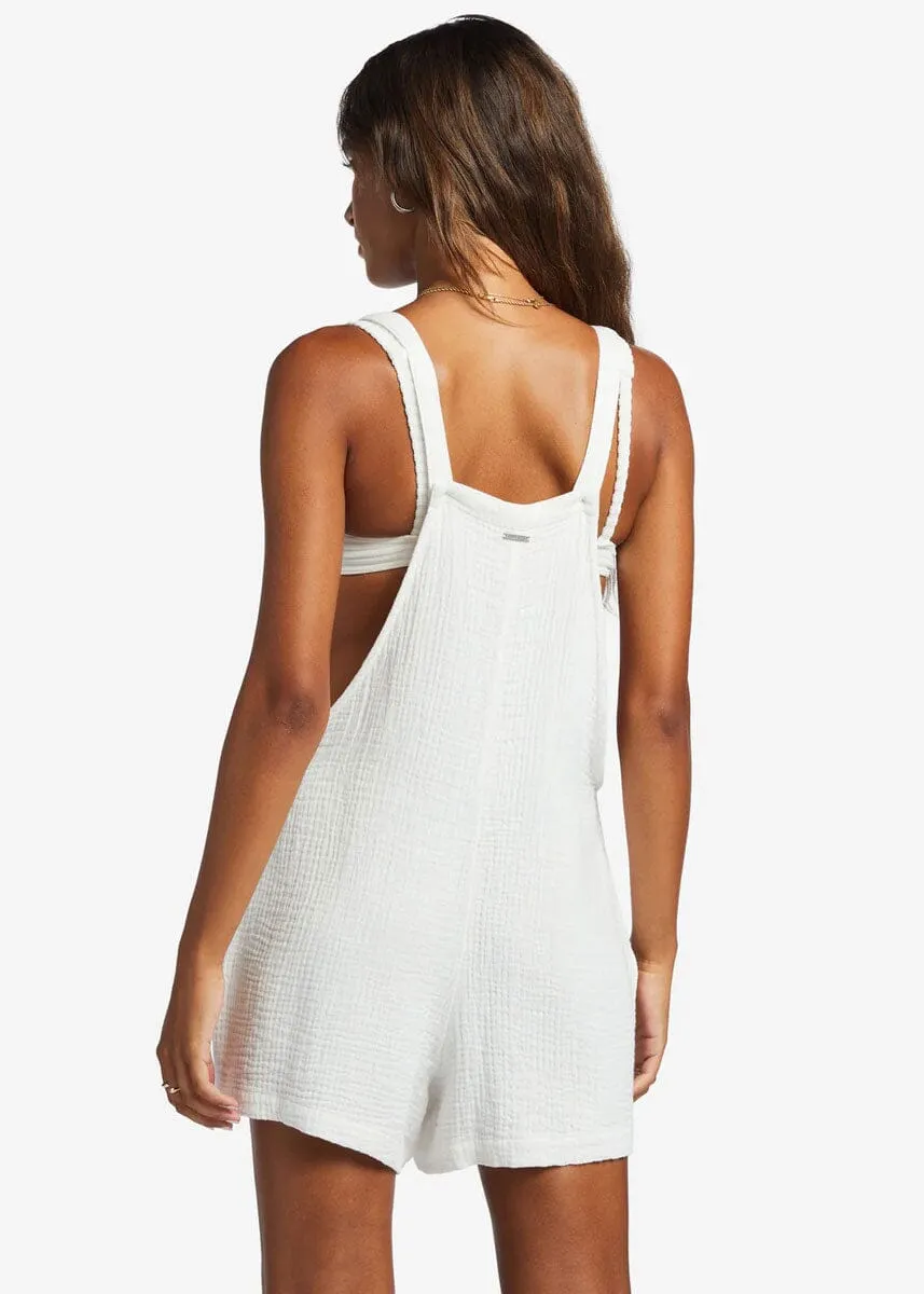 Beach Crush Romper - Salt Crystal