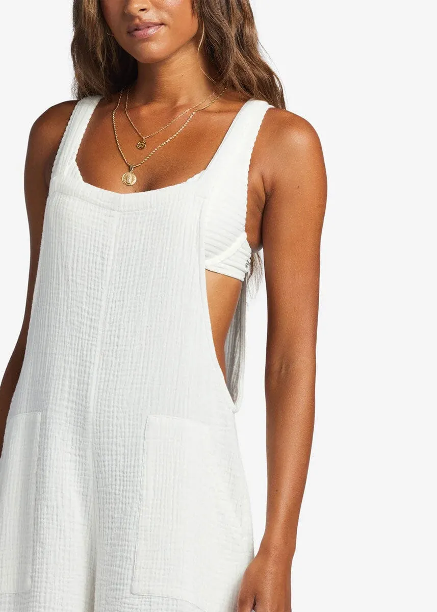 Beach Crush Romper - Salt Crystal