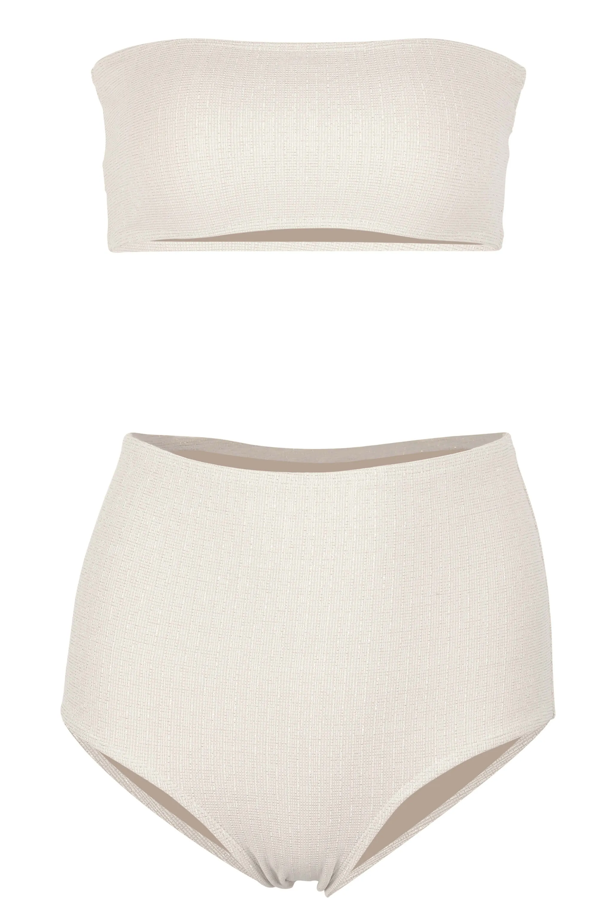 Bella High Waisted Bikini Bottom Platinum