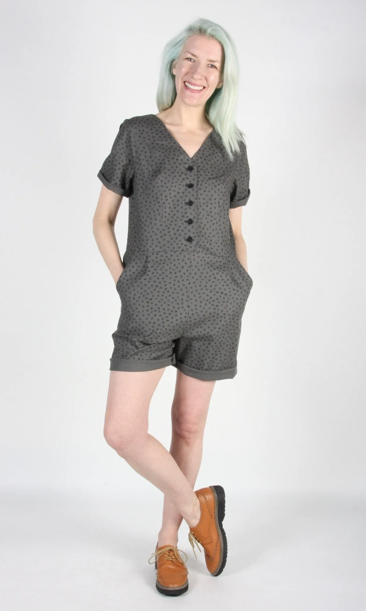 Birds of North America Woodhaunter Romper - Grey Hatch (Online Exclusive)