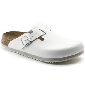 Birkenstock U' Boston White Narrow Fit Sandals