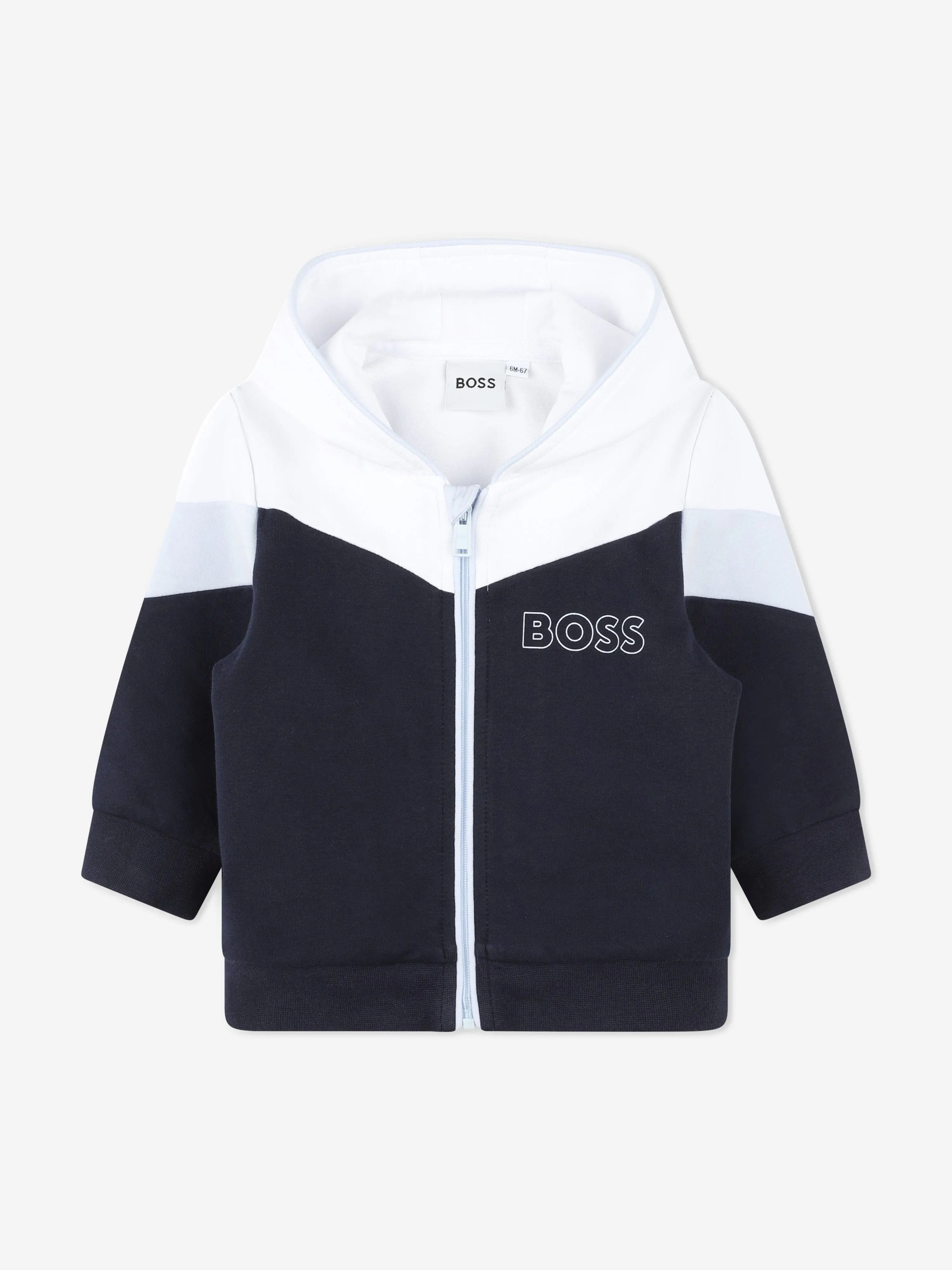 BOSS Baby Boys Logo Tracksuit in Navy