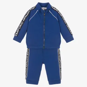 Boys Blue Logo Tracksuit