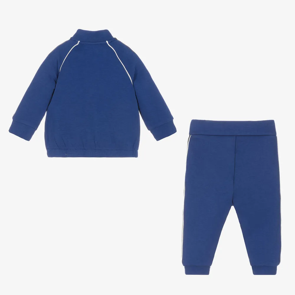 Boys Blue Logo Tracksuit