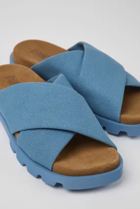 Brutus Sandal Blue recycled cotton sandals for women