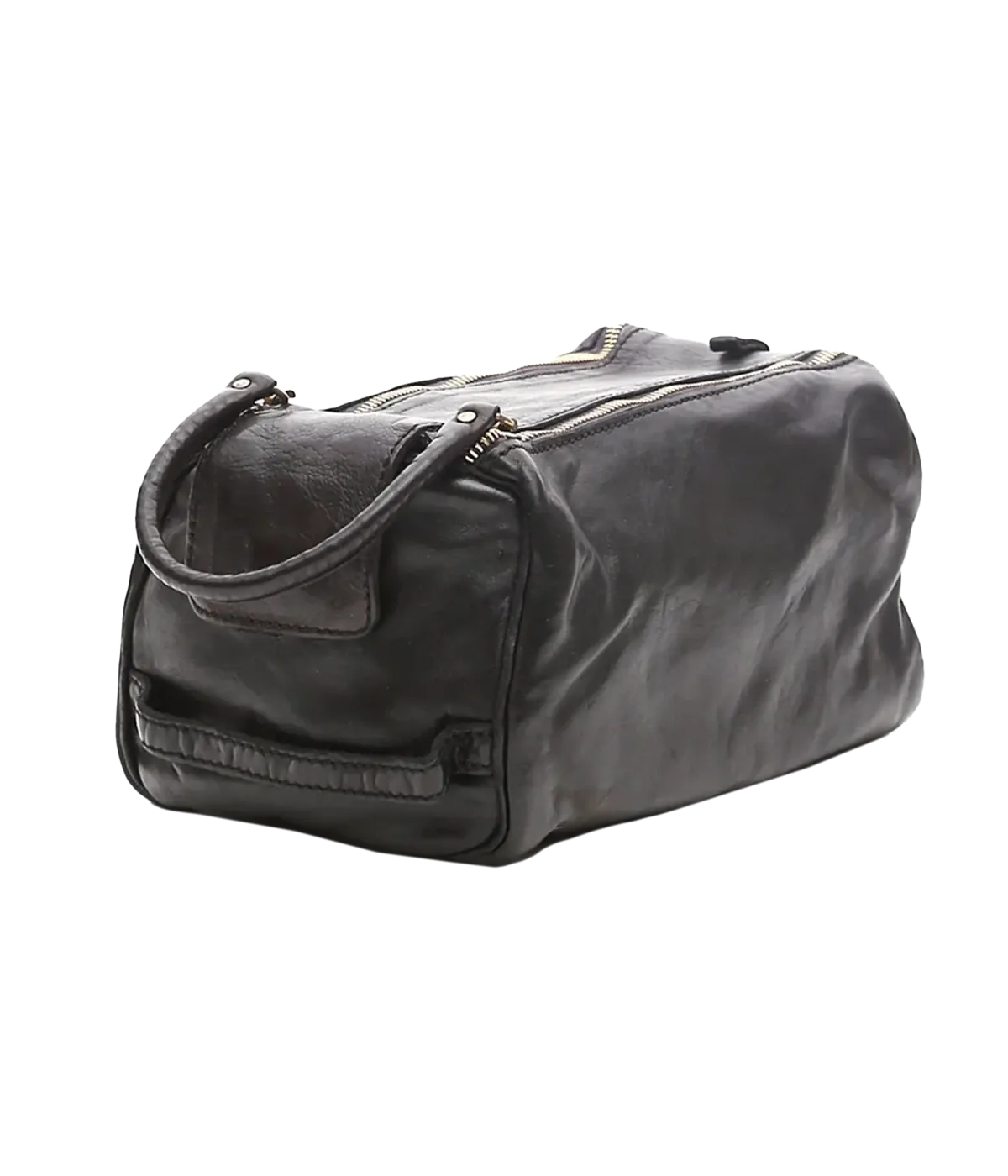 Campomaggi Leather Toiletries Bag in Black