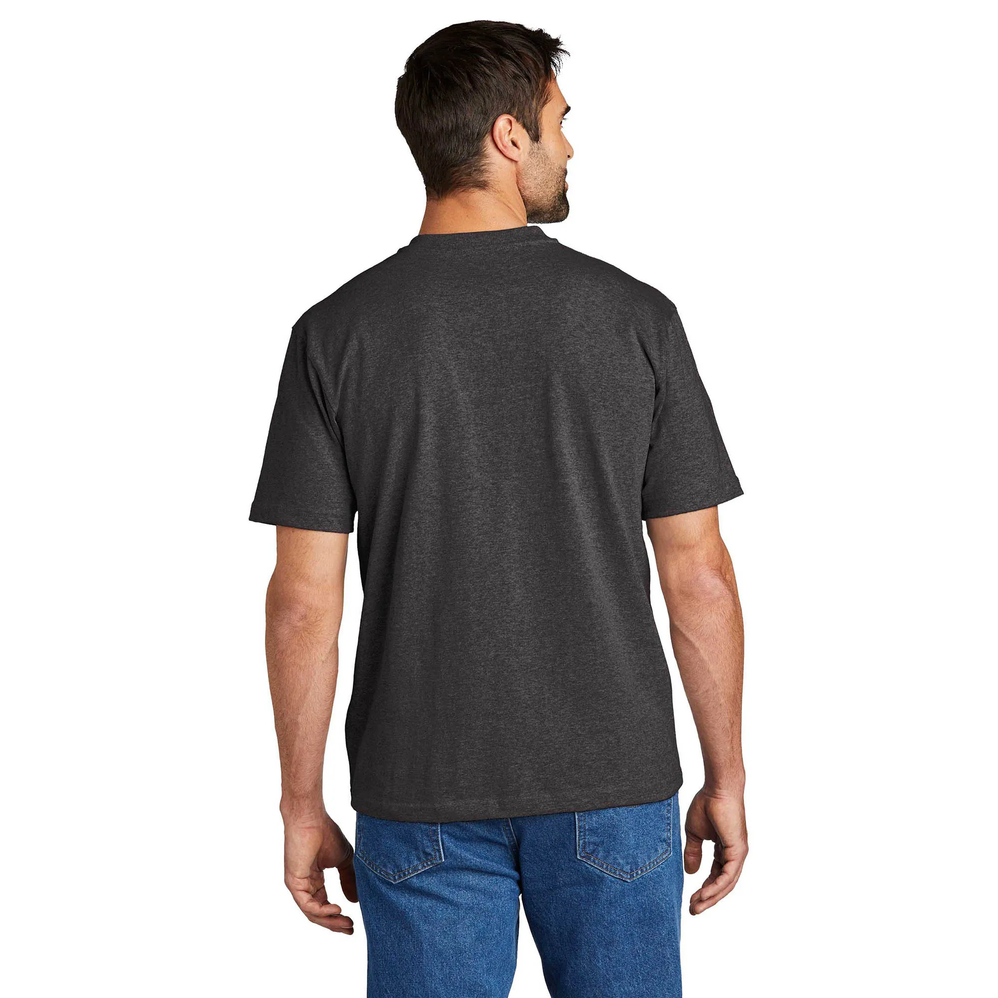 Carhartt K84 Workwear Short Sleeve Henley T-Shirt - Carbon Heather