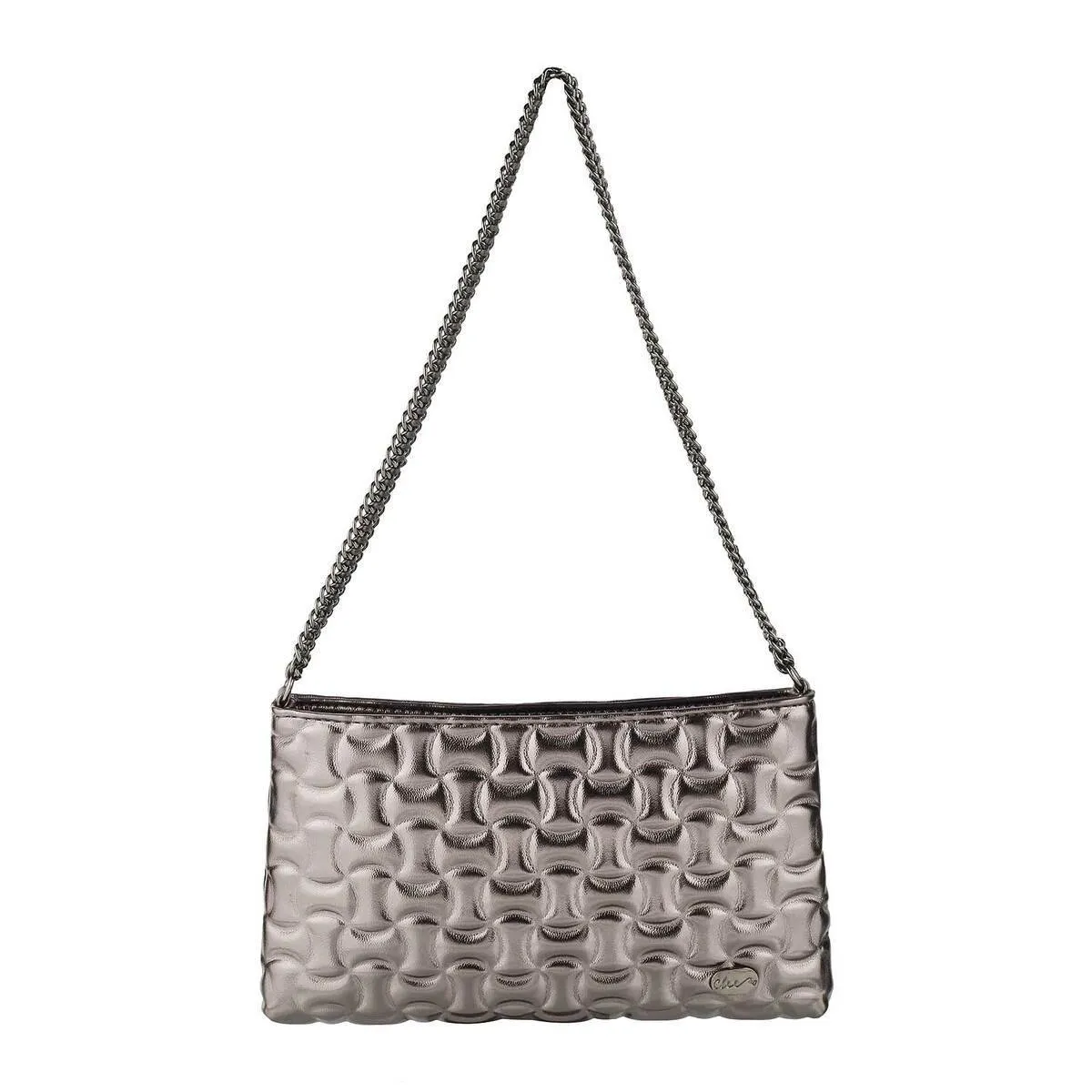 Cheemo Women Gun-Metal Shoulder Bag