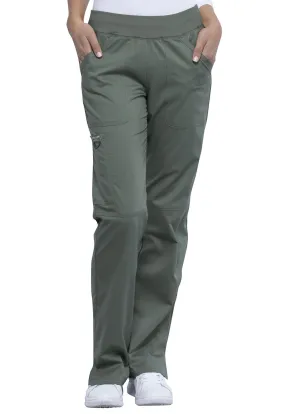 Cherokee Workwear Mid Rise Straight Leg Pull-on Pant - WW110P