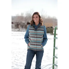 Cinch Women's Brown Quilted Reversible Vest