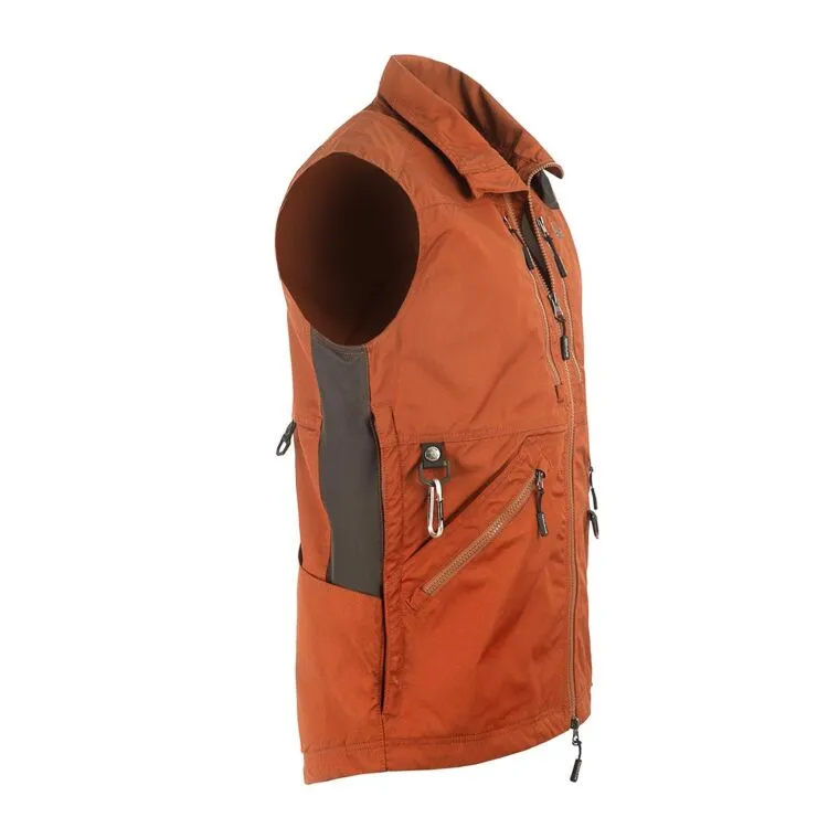 Competition vest men Burnt orange