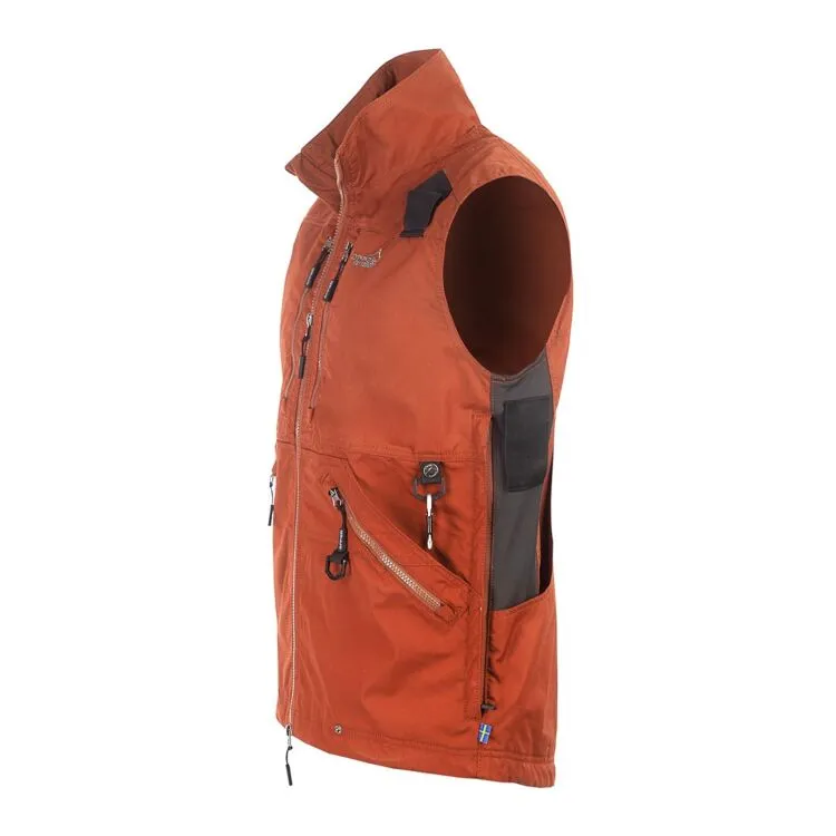 Competition vest men Burnt orange