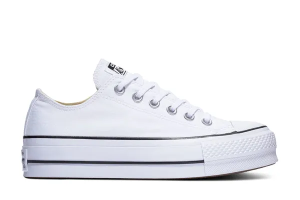 Converse All Star Platform Lo White