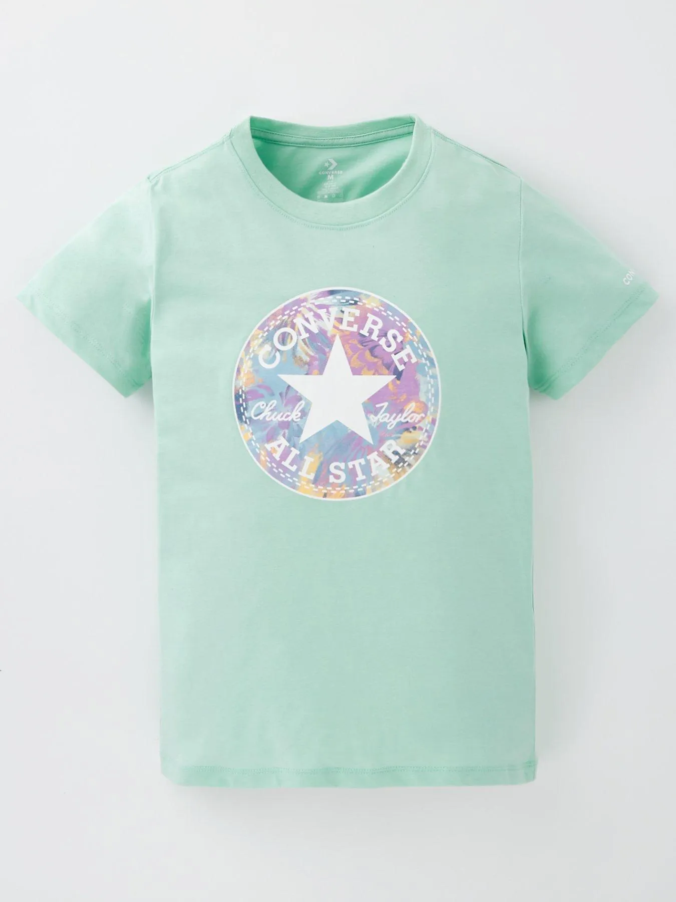 Converse Junior Girls Chuck Patch Graphic T-shirt - Green