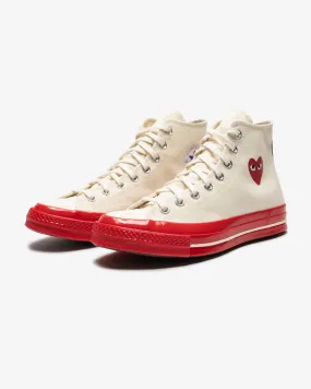 CONVERSE X CDG RED SOLE CHUCK 70 HIGH