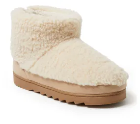 Dearfoams Memory Foam Teddy Boot - Whitney