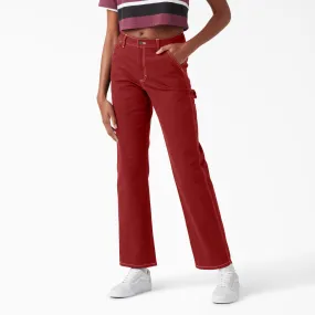 Dickies Workwear Women's High Waisted Cargo Pant - English Red