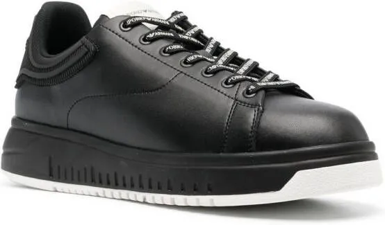 Emporio Armani lace-up low-top sneakers Black