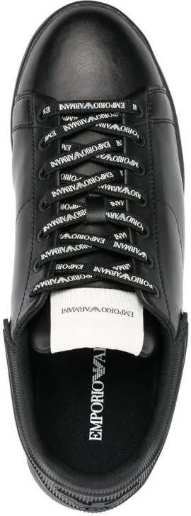 Emporio Armani lace-up low-top sneakers Black