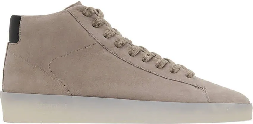 Essentials Taupe Tennis Mid Sneakers