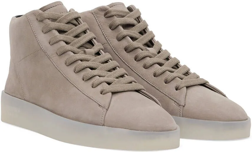 Essentials Taupe Tennis Mid Sneakers