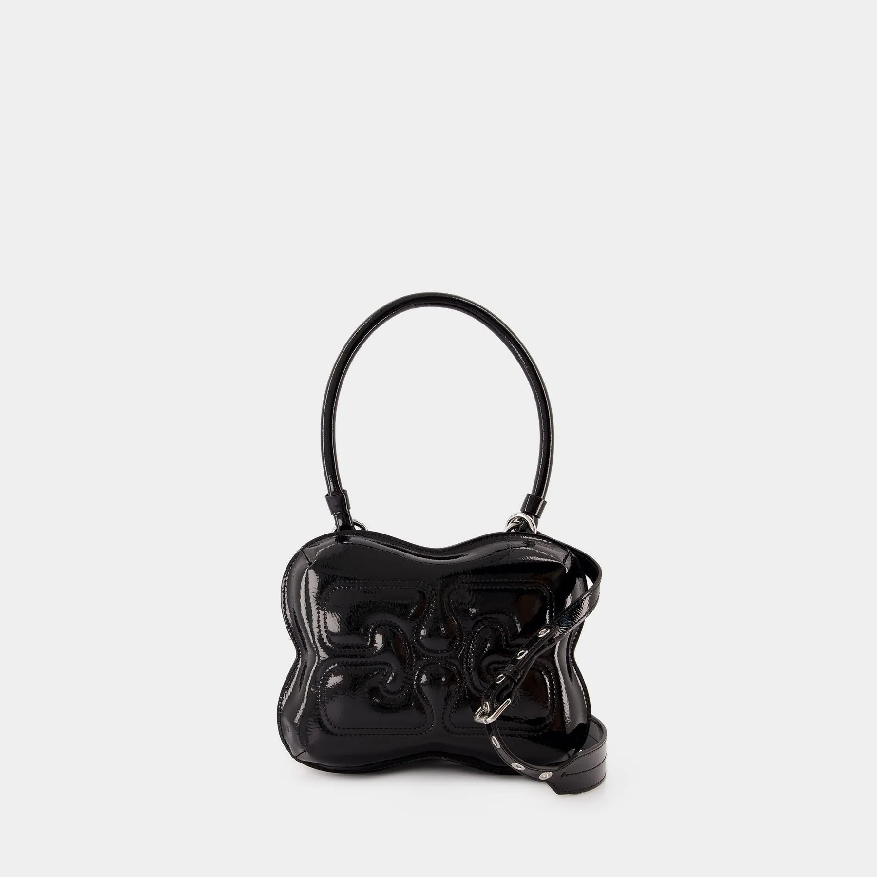 Ganni  Butterfly Bag - Ganni - Synthetic Leather - Black