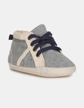 GAP Baby Boy Grey High Top Colour Block Sneakers