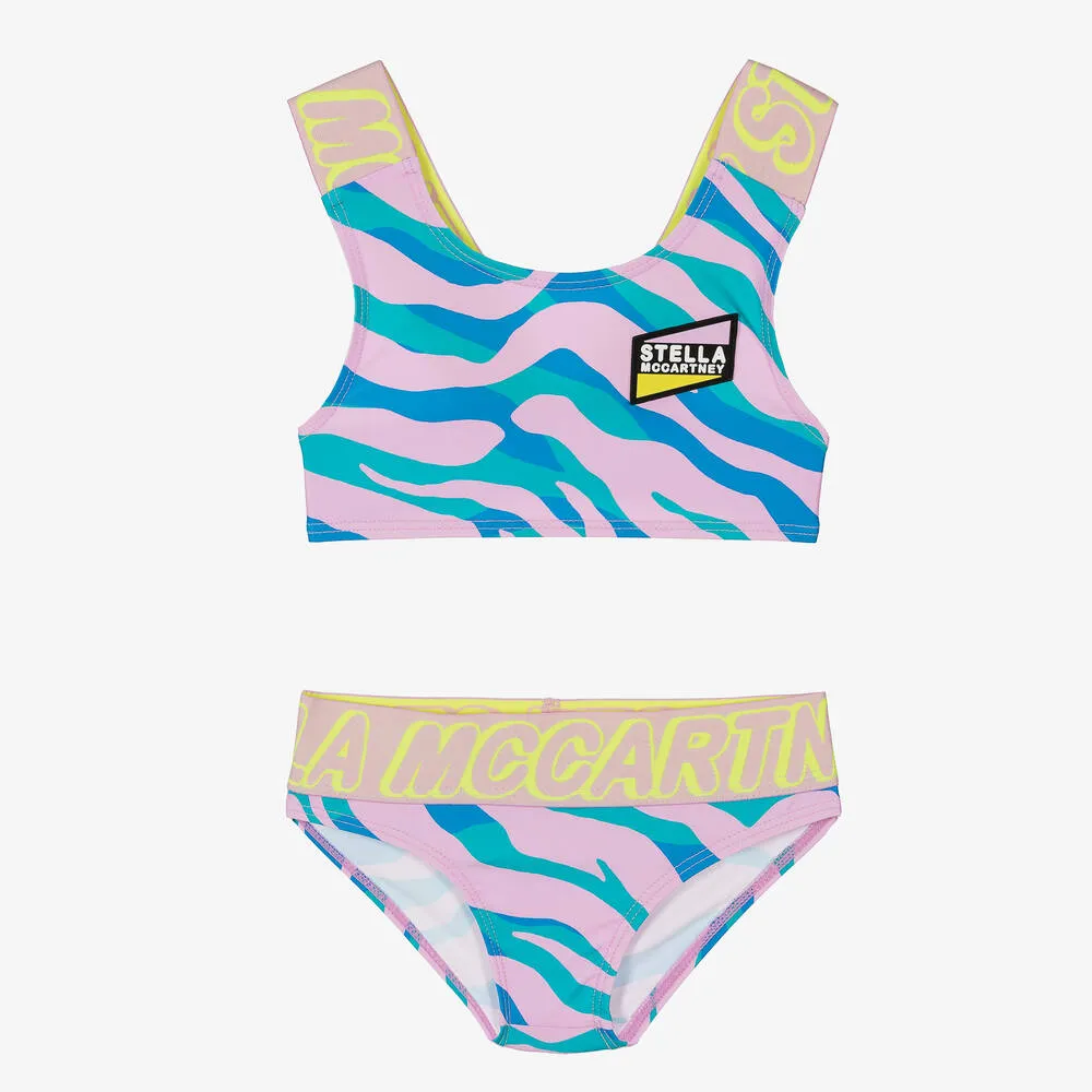 Girls Pink & Blue Bikini (UPF50+)