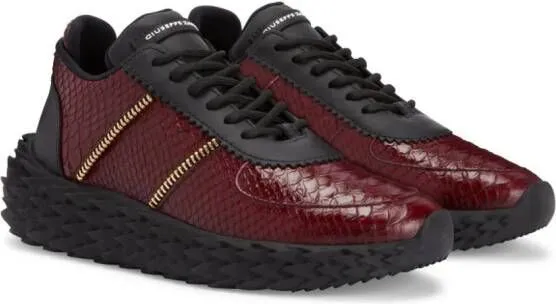 Giuseppe Zanotti Urchin leather sneakers Red