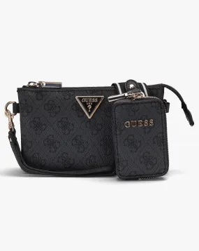 Guess Mini Latona Tri Coal Logo Top Zip Cross-Body Bag | Simply Be