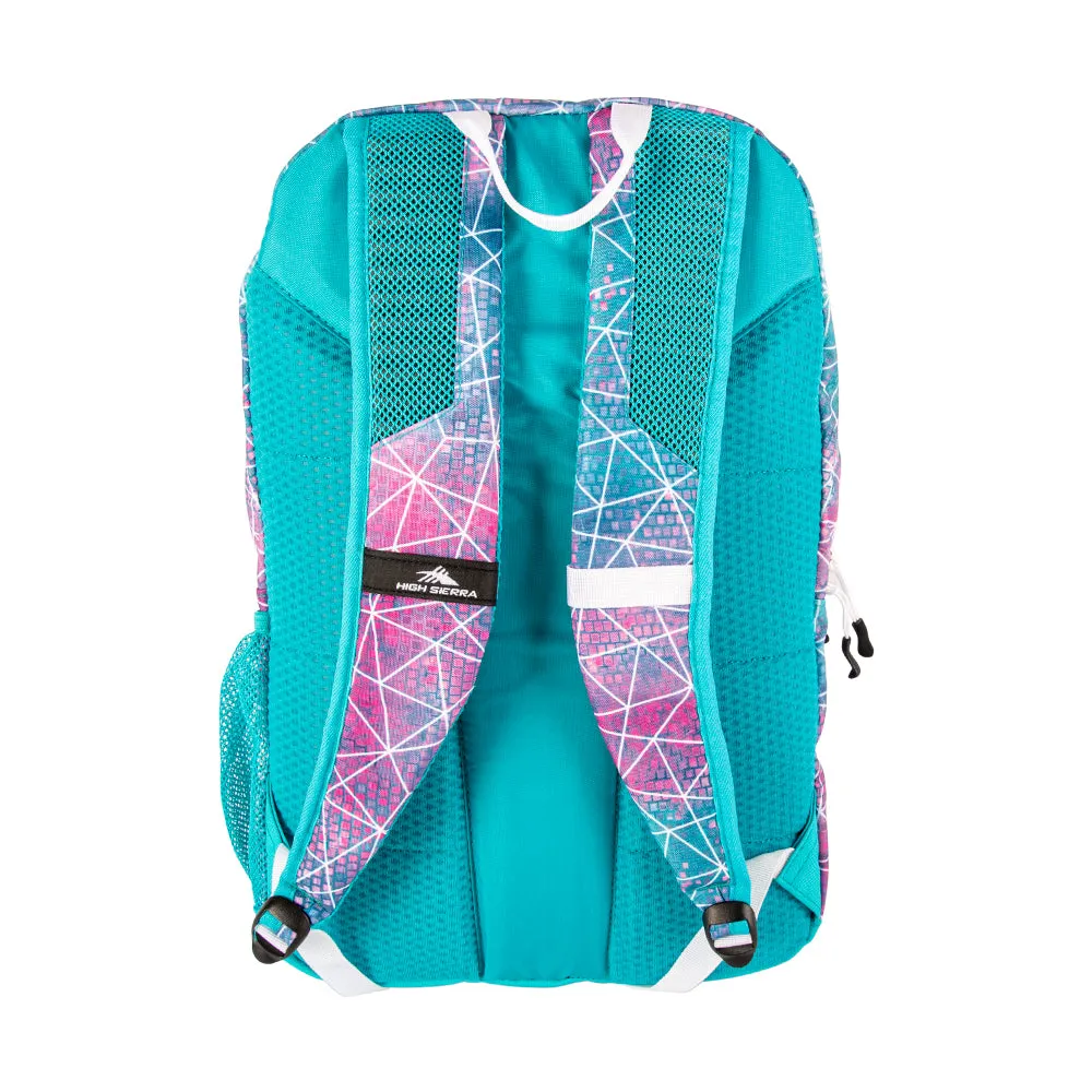 High Sierra Blaise Backpack Sequin Facets/Bluebird/White