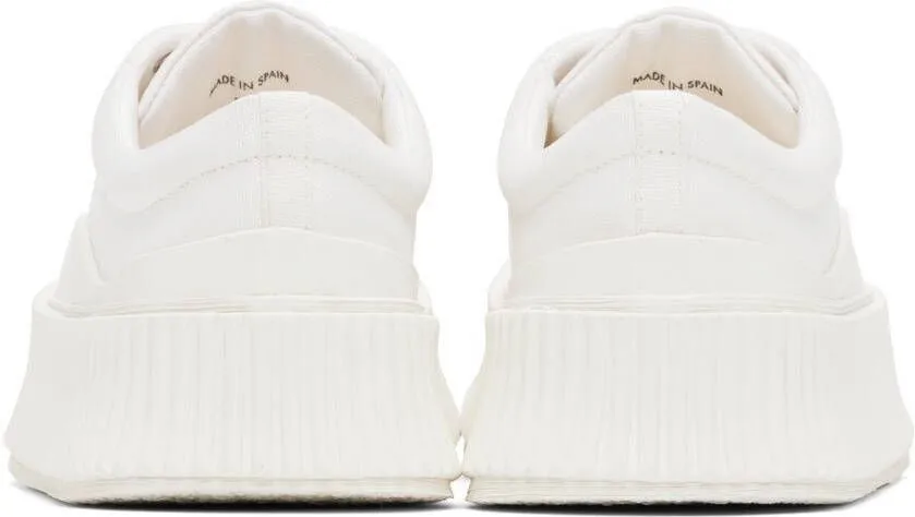 Jil Sander White Platform Sneakers