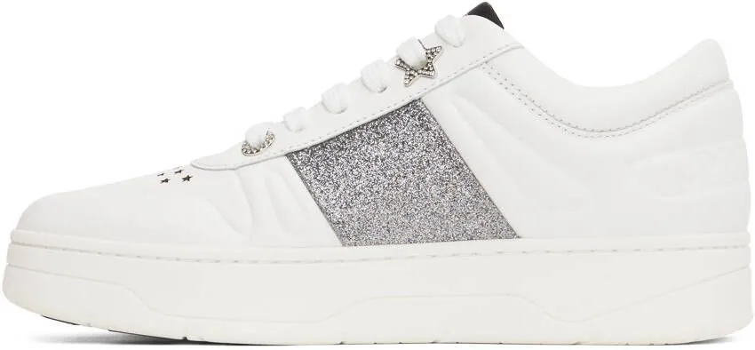 Jimmy Choo White Hawaii Sneakers