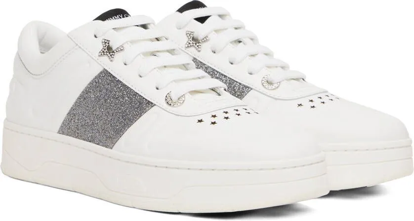 Jimmy Choo White Hawaii Sneakers