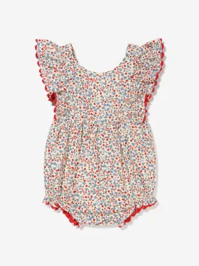 Konges Slojd Baby Girls Organic Cotton Fiolina Romper in Multicolour