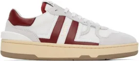 Lanvin White & Red Clay Sneakers